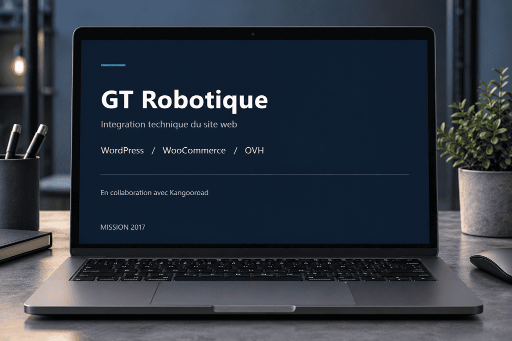 Présentation de la mission technique GT Robotique de 2017 sur ordinateur